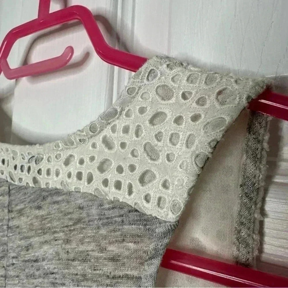 J. Crew Tank Top Lace Grey & White  Size Extra Small - Picture 16 of 16